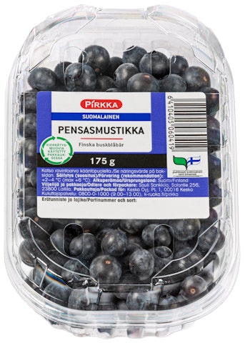 Pirkka suomalainen pensasmustikka 175g