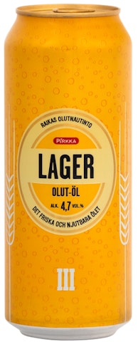 Pirkka lager-olut 4,7% 0,5l