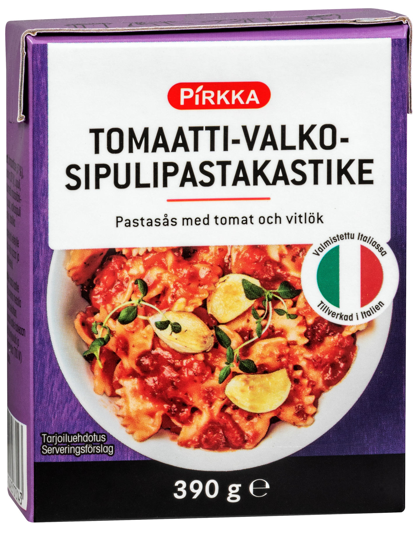 Pirkka tomaatti-valkosipulipastakastike 390g | K-Ruoka Verkkokauppa