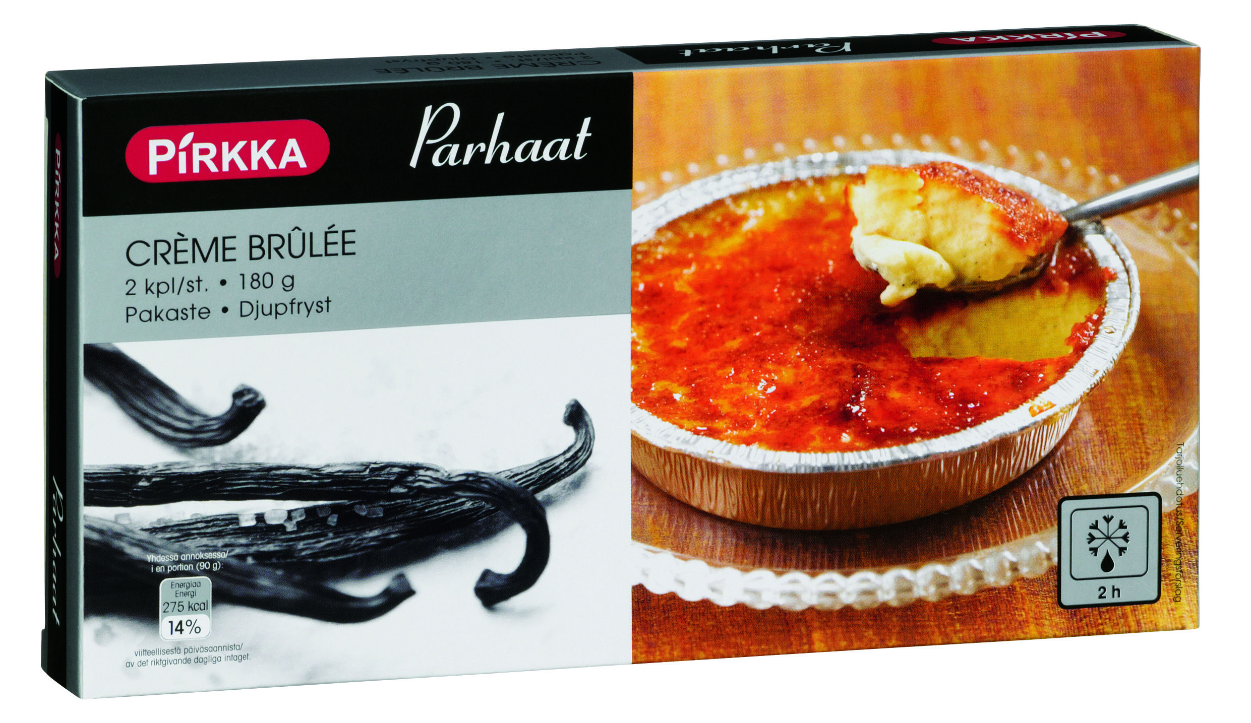 Pirkka Parhaat crème brûlée 2 kpl/180 g | K-Ruoka Verkkokauppa