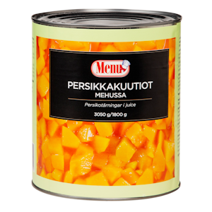 Menu persikkakuutiot mehussa 3050g/1800g