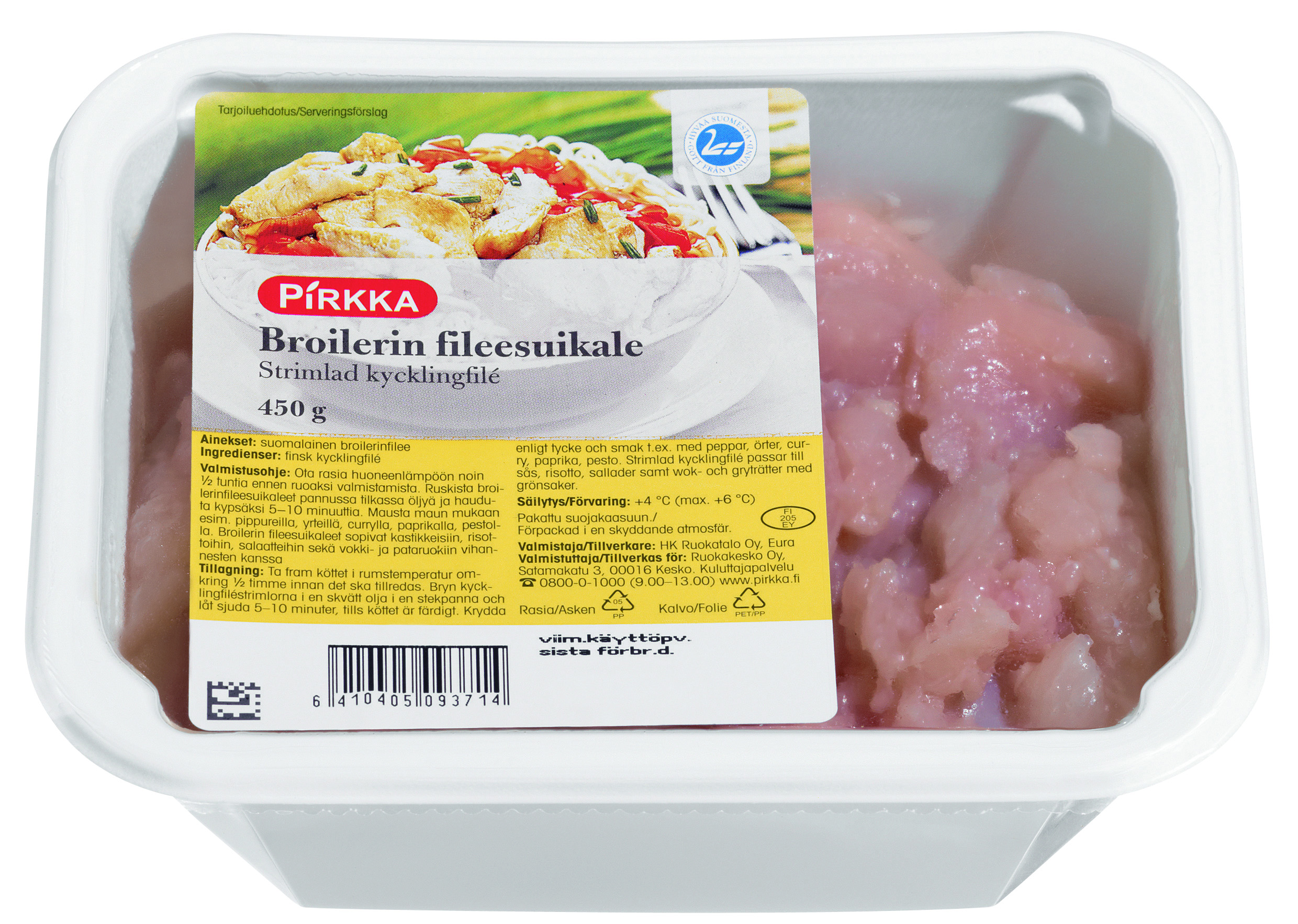 Pirkka broilerin fileesuikale 450 g | K-Ruoka Verkkokauppa