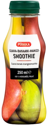 Pirkka smoothie guava-banaani-mango 250ml