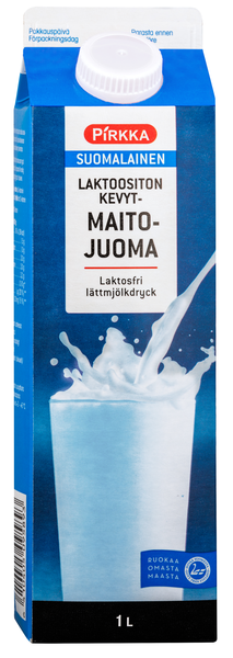 Pirkka Suomalainen Laktoositon Kevytmaitojuoma 1l – K-Ruoka