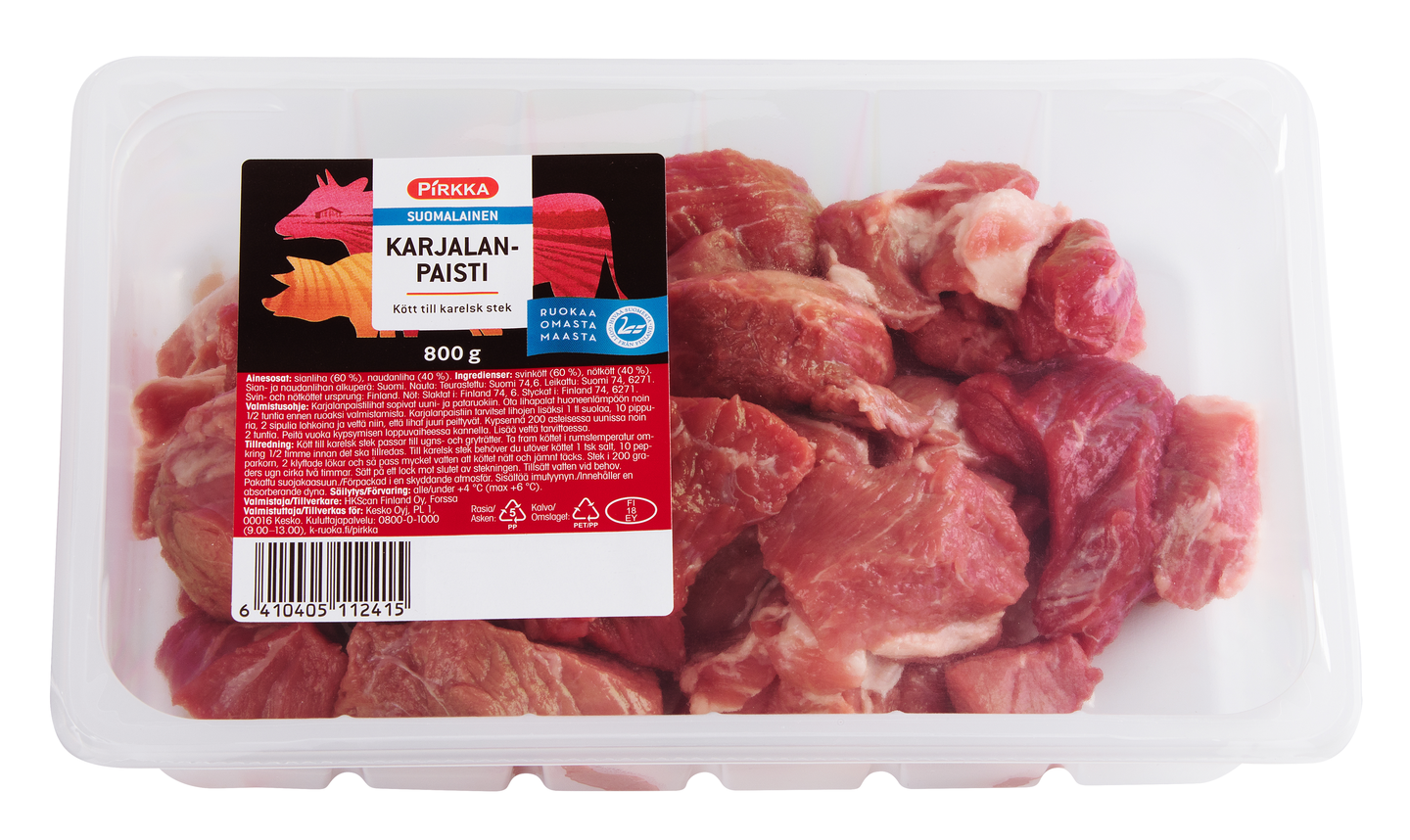 Pirkka Suomalainen Karjalanpaisti 800g K Ruoka