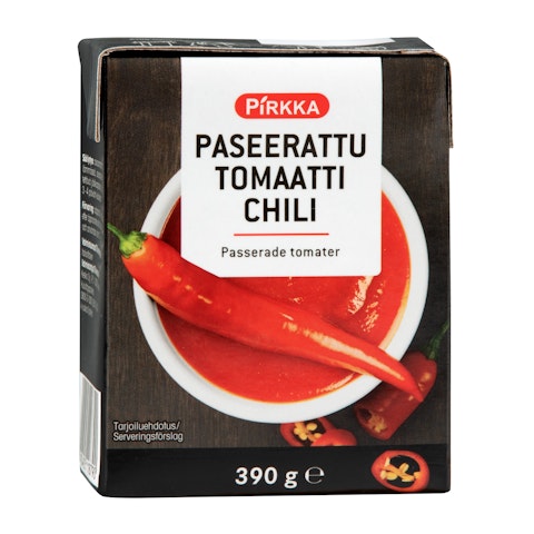 Pirkka paseerattu tomaatti - Chili 390g