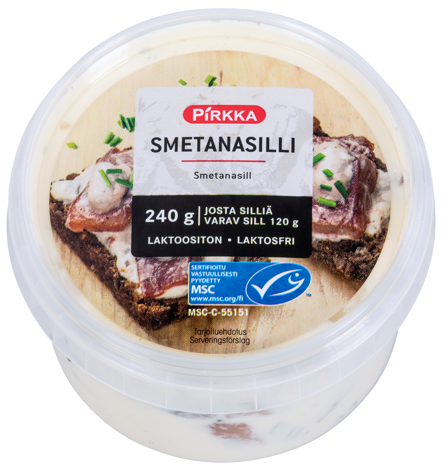 Pirkka smetanasilli 240g/120g MSC