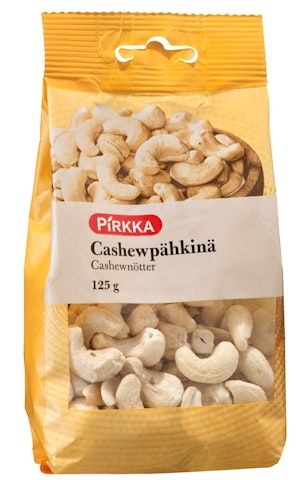 Pirkka cashewpähkinä 125g