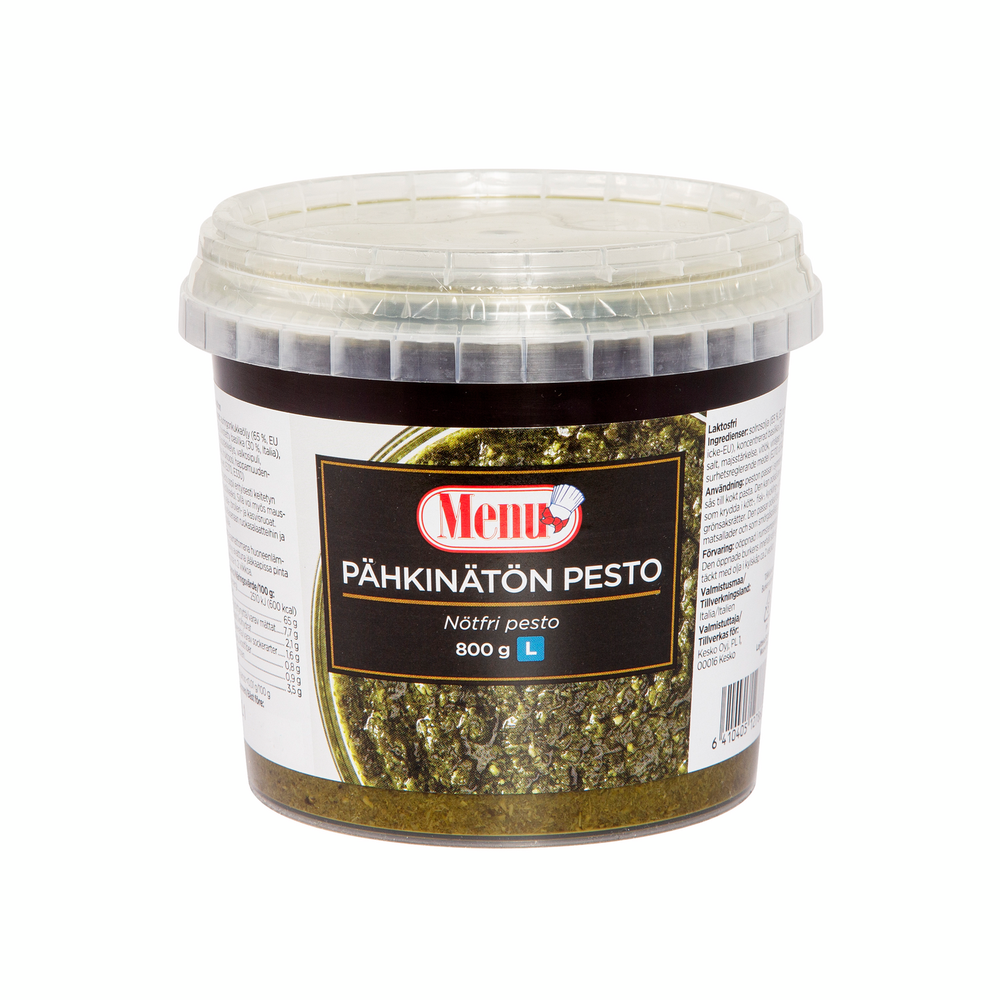 Menu pähkinätön pesto 800g maidoton