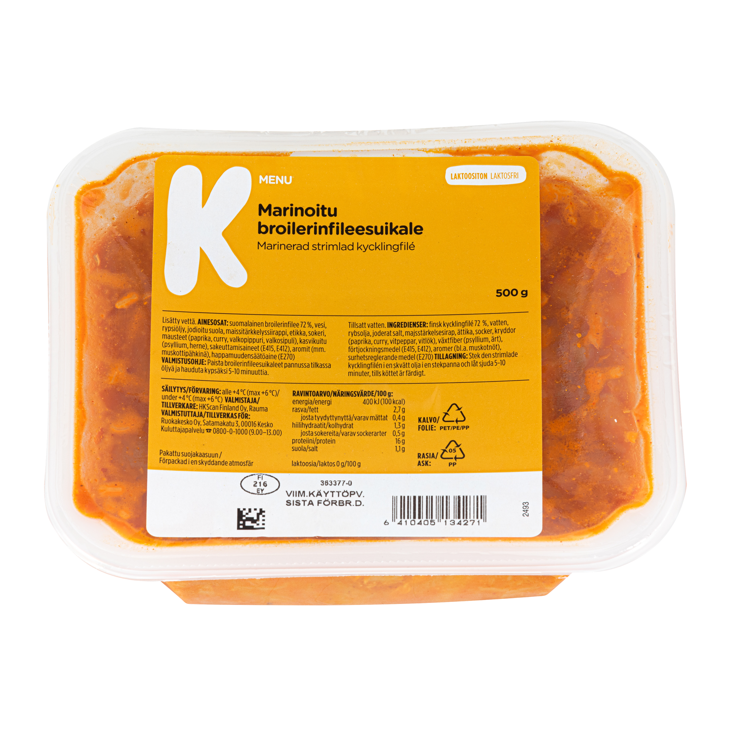 K-Menu Marinoitu broilerin fileesuikale 500g | K-Ruoka Verkkokauppa