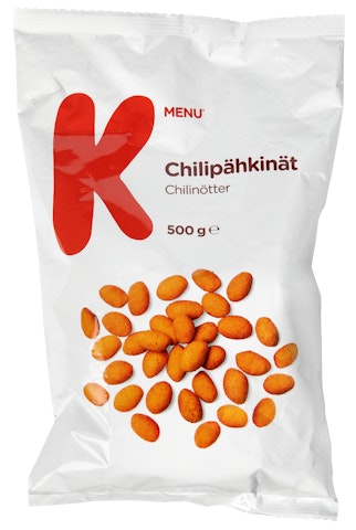 K-Menu chilipähkinät 500g