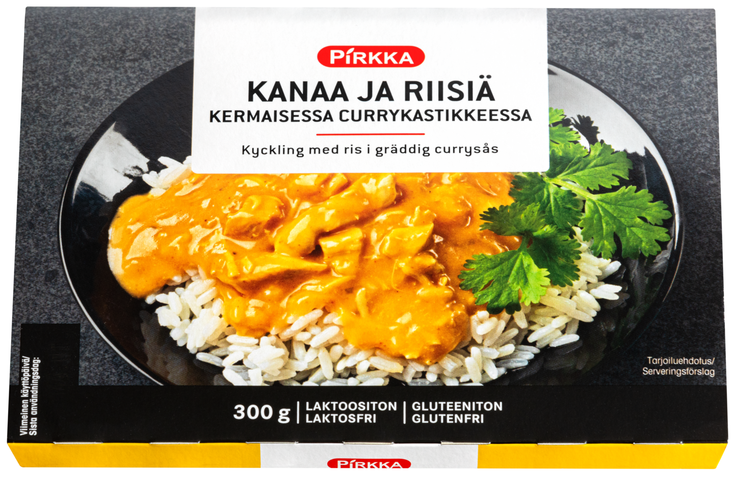 Pirkka broileria ja riisiä kermaisessa currykastikkeessa 300g | K-Ruoka  Verkkokauppa