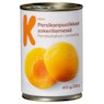 K-Menu persikanpuolikkaat sokeriliemessä 410g/230 g