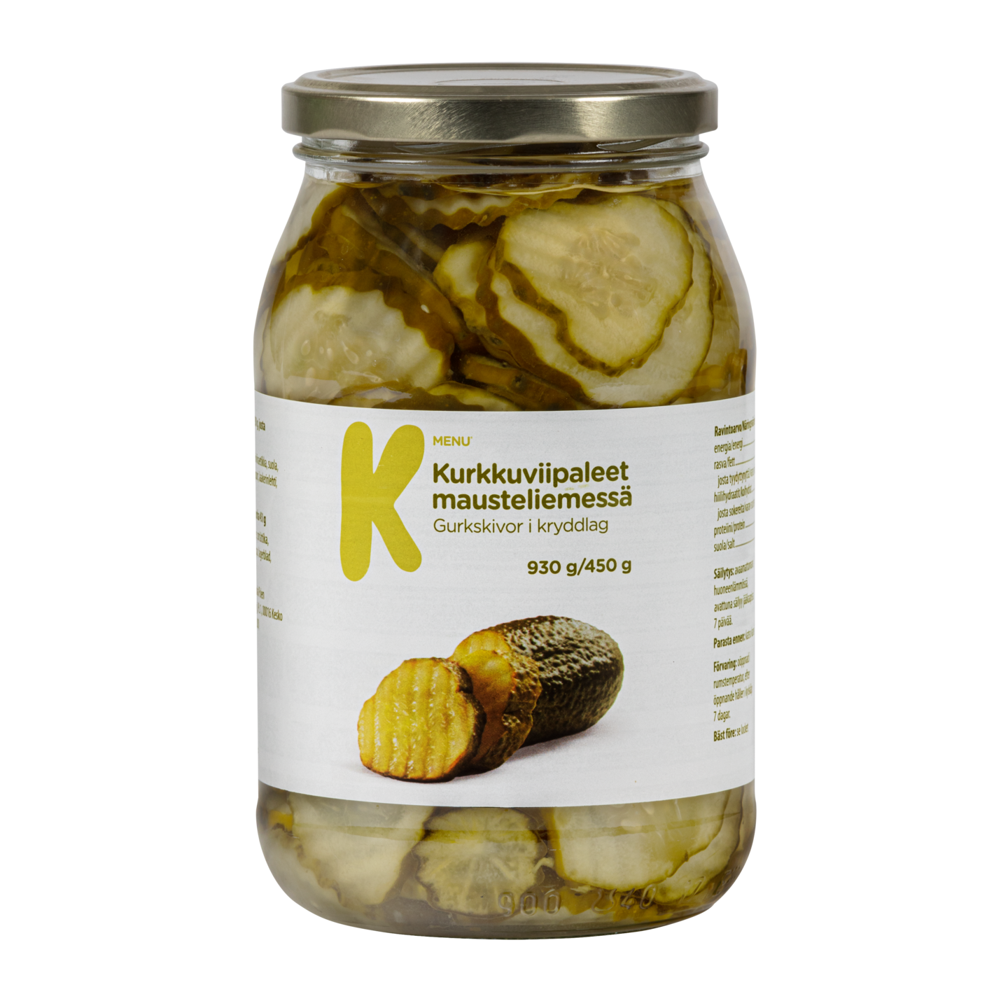 K-Menu kurkkuviipaleet mausteliemessä 930g/450g | K-Ruoka Verkkokauppa