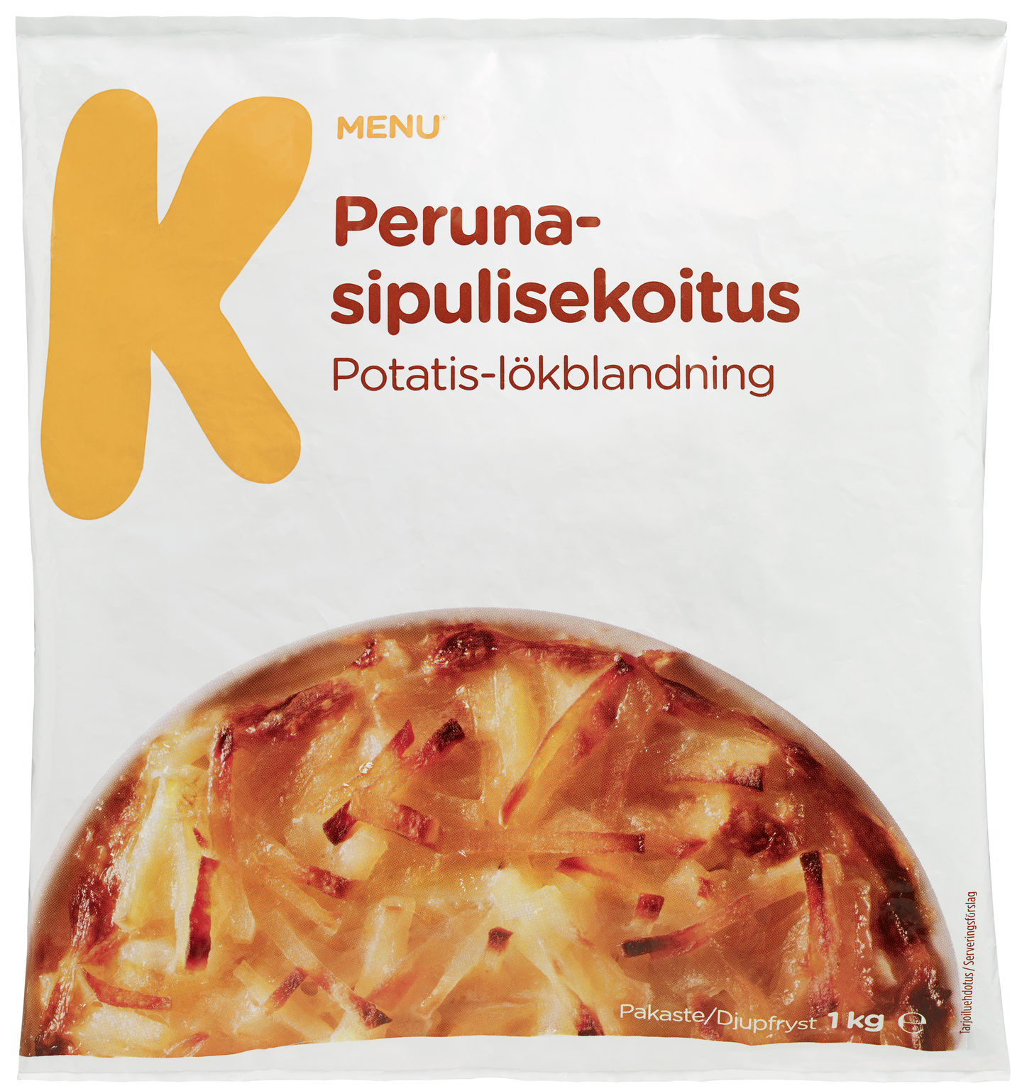 K-Menu peruna-sipulisekoitus 1kg pakaste | K-Ruoka Verkkokauppa