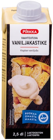  Pirkka vaahtoutuva vaniljakastike 2,5 dl laktoositon