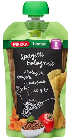 Pirkka Luomu spagetti bolognese 8kk 120g