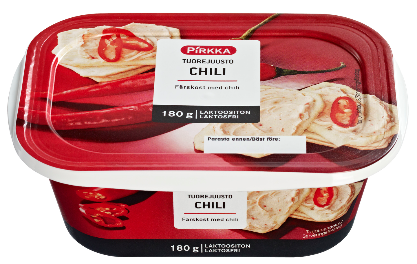 Pirkka tuorejuusto chili 180g laktoositon KRuoka Verkkokauppa