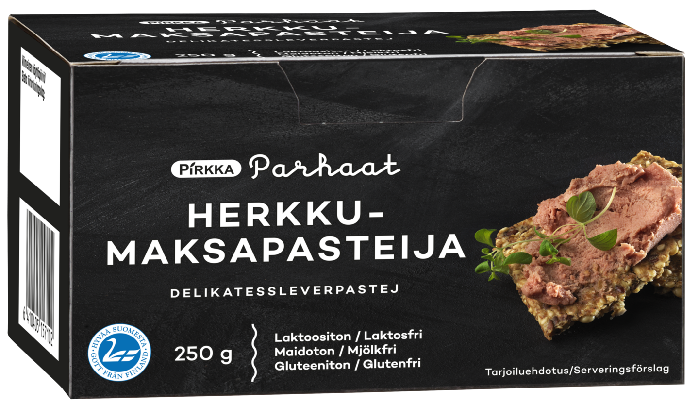 Pirkka Parhaat herkkumaksapasteija 250g | K-Ruoka Verkkokauppa