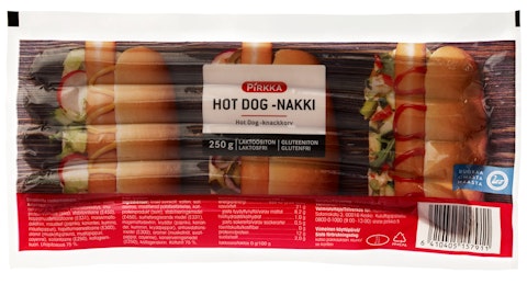 Pirkka hot dog nakki 250g