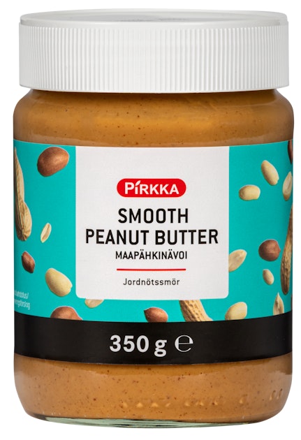 Pirkka Smooth Peanut Butter maapähkinävoi 350g | K-Ruoka Verkkokauppa