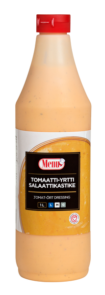 Menu tomaatti-yrttisalaattikastike 1l maidoton