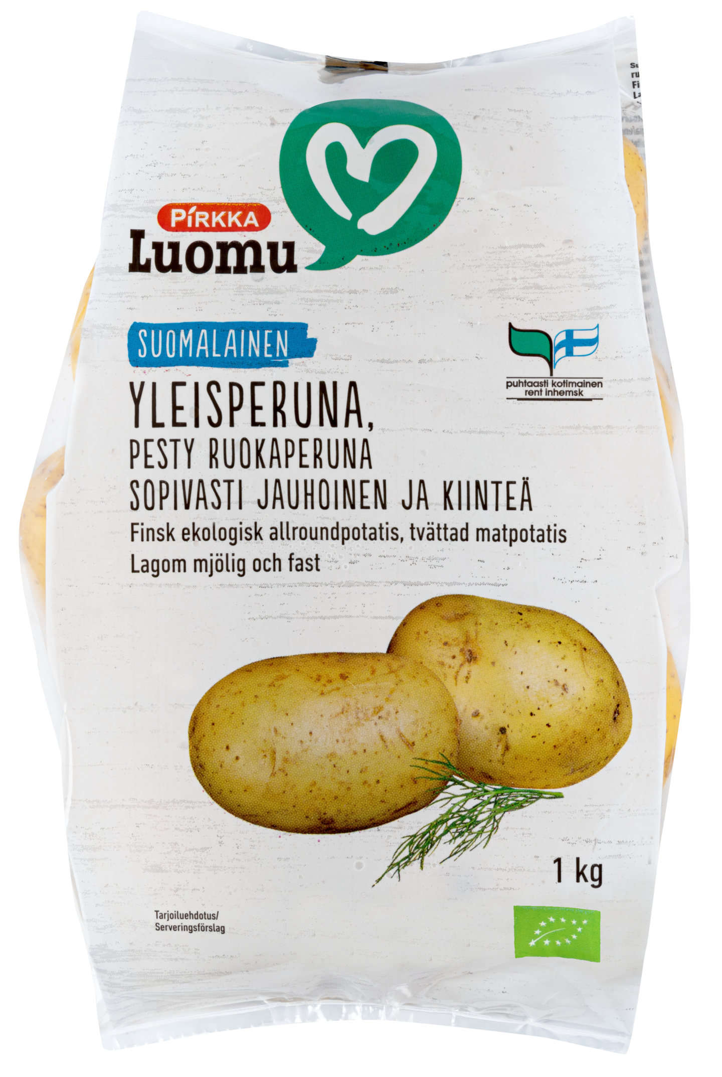 Pirkka Luomu suomalainen yleisperuna 1kg | K-Ruoka Verkkokauppa