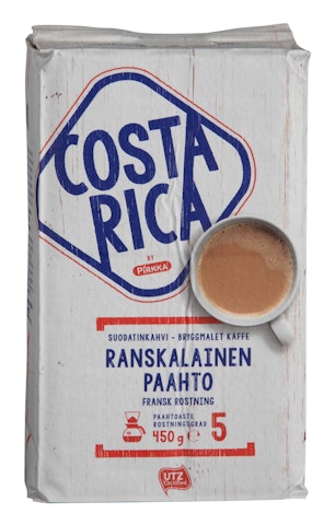 Pirkka Costa Rica ranskalainen paahto suodatinkahvi 450g UTZ