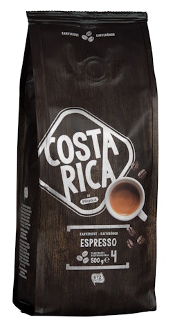 Pirkka Costa Rica espresso kahvipavut 500g UTZ