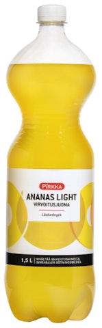Pirkka Ananas Light virvoitusjuoma 1,5l