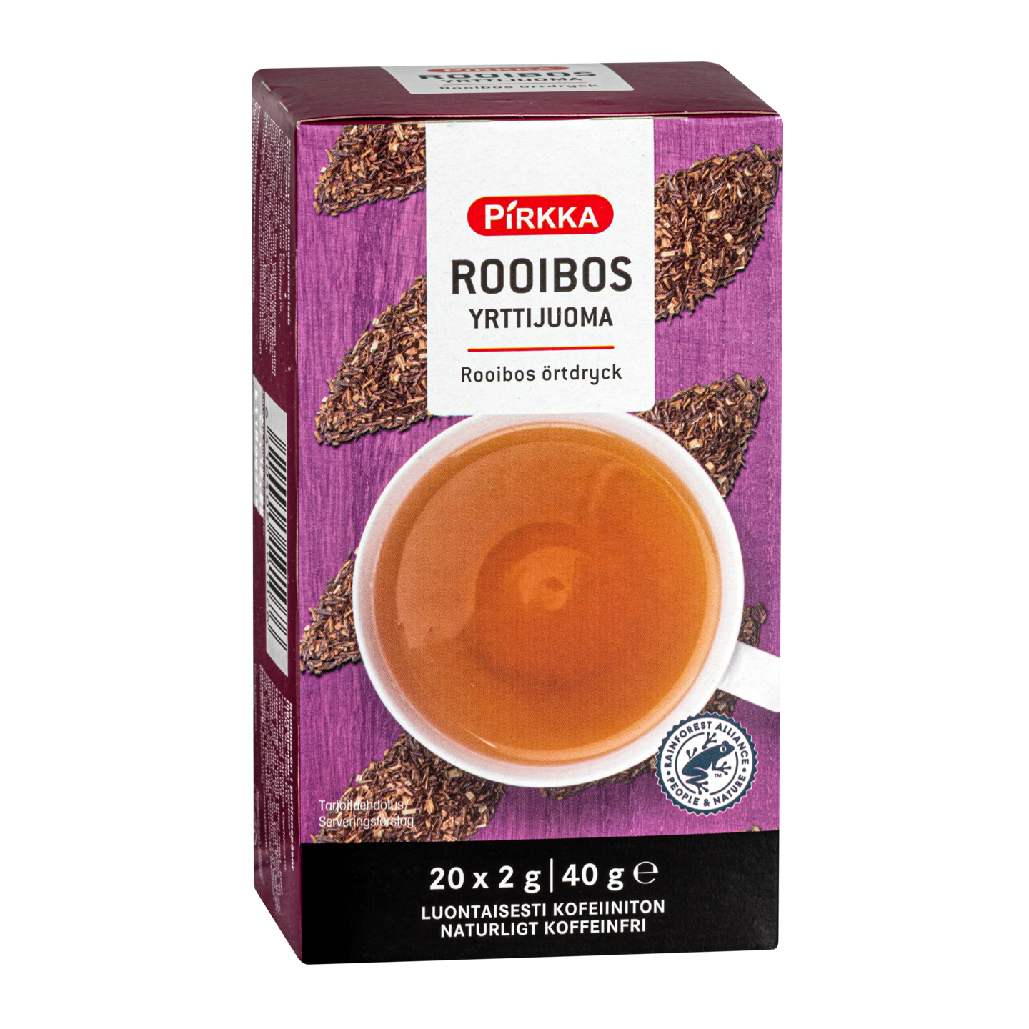 Pirkka Rooibos Pussia 40g Utz K Ruoka