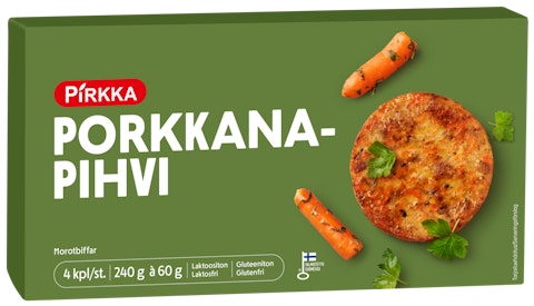 Pirkka porkkana-kvinoapihvi 4kpl/240g pakaste