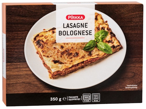 Pirkka lasagne bolognese 350g pakaste