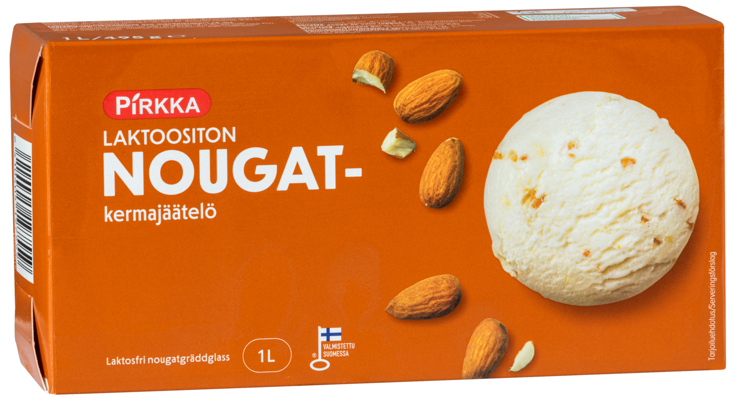 Pirkka Laktoositon Kermajaatelo Nougat 1l Laktoositon K Ruoka