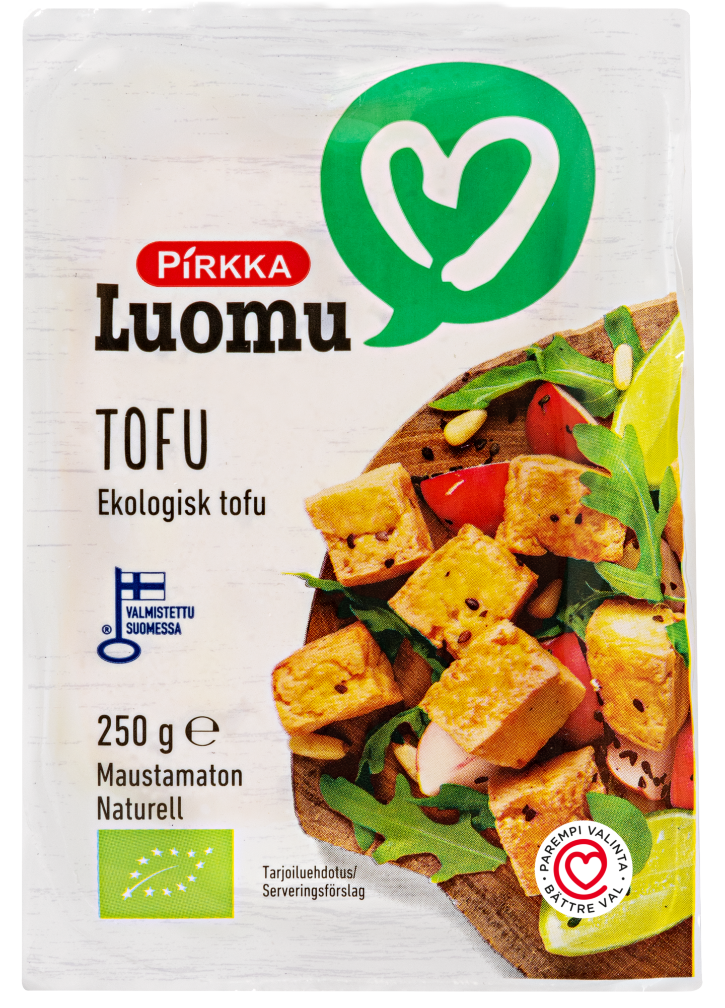 Pirkka Luomu tofu 250g maustamaton laktoositon | K-Ruoka Verkkokauppa