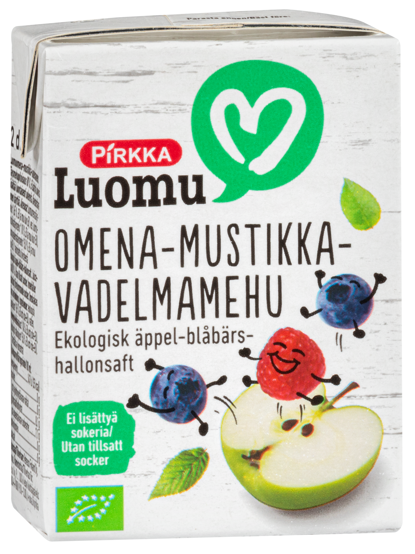 Pirkka Luomu mustikka-vadelmamehu 2dl