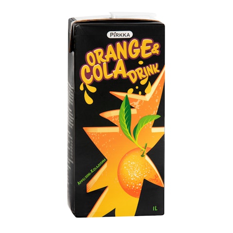 Pirkka appelsiini-kolajuoma 1l