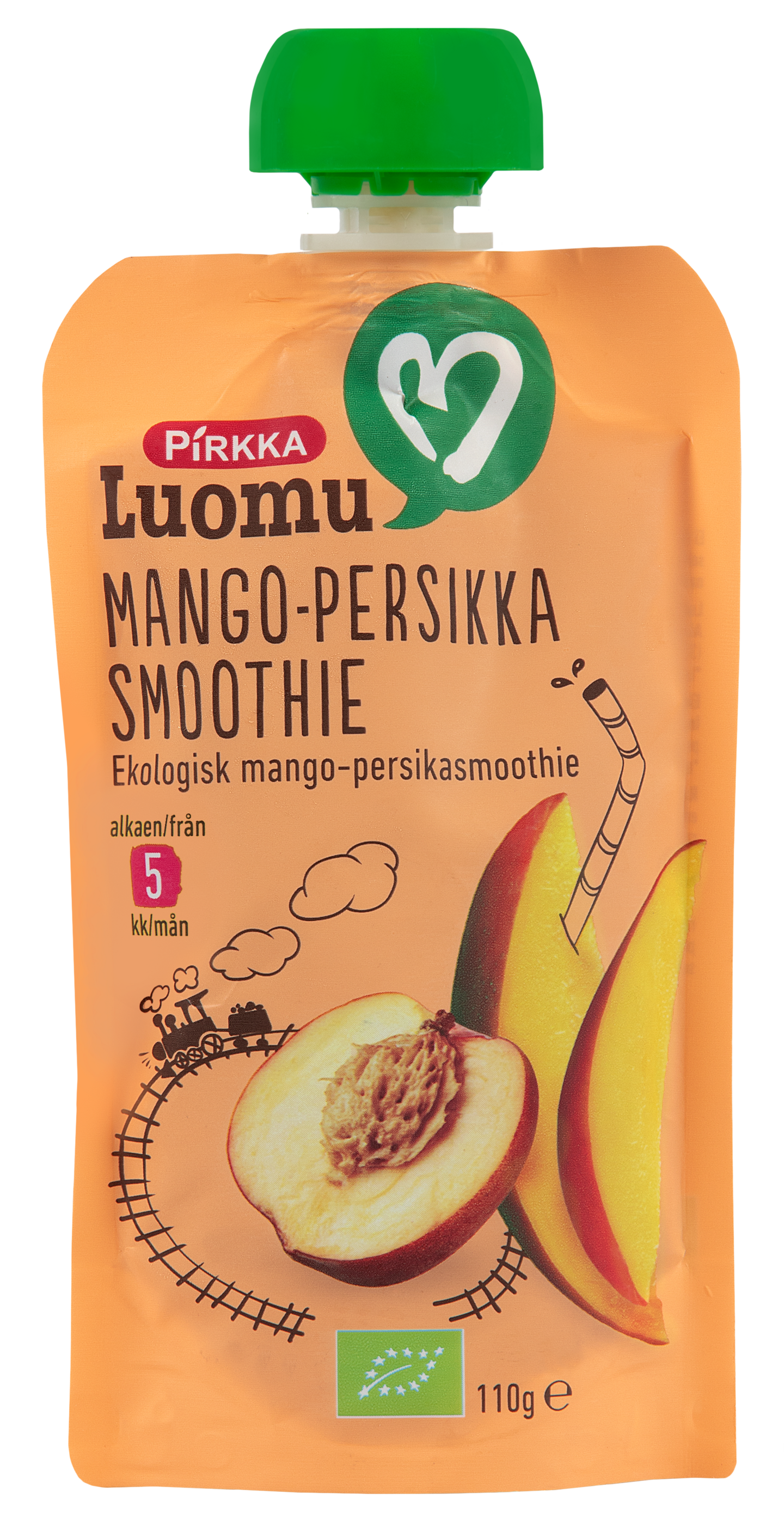 Pirkka Luomu mango-persikkasmoothie 110g 5kk | K-Ruoka Verkkokauppa