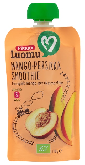 Pirkka Luomu mango-persikkasmoothie 110g 5kk | K-Ruoka Verkkokauppa