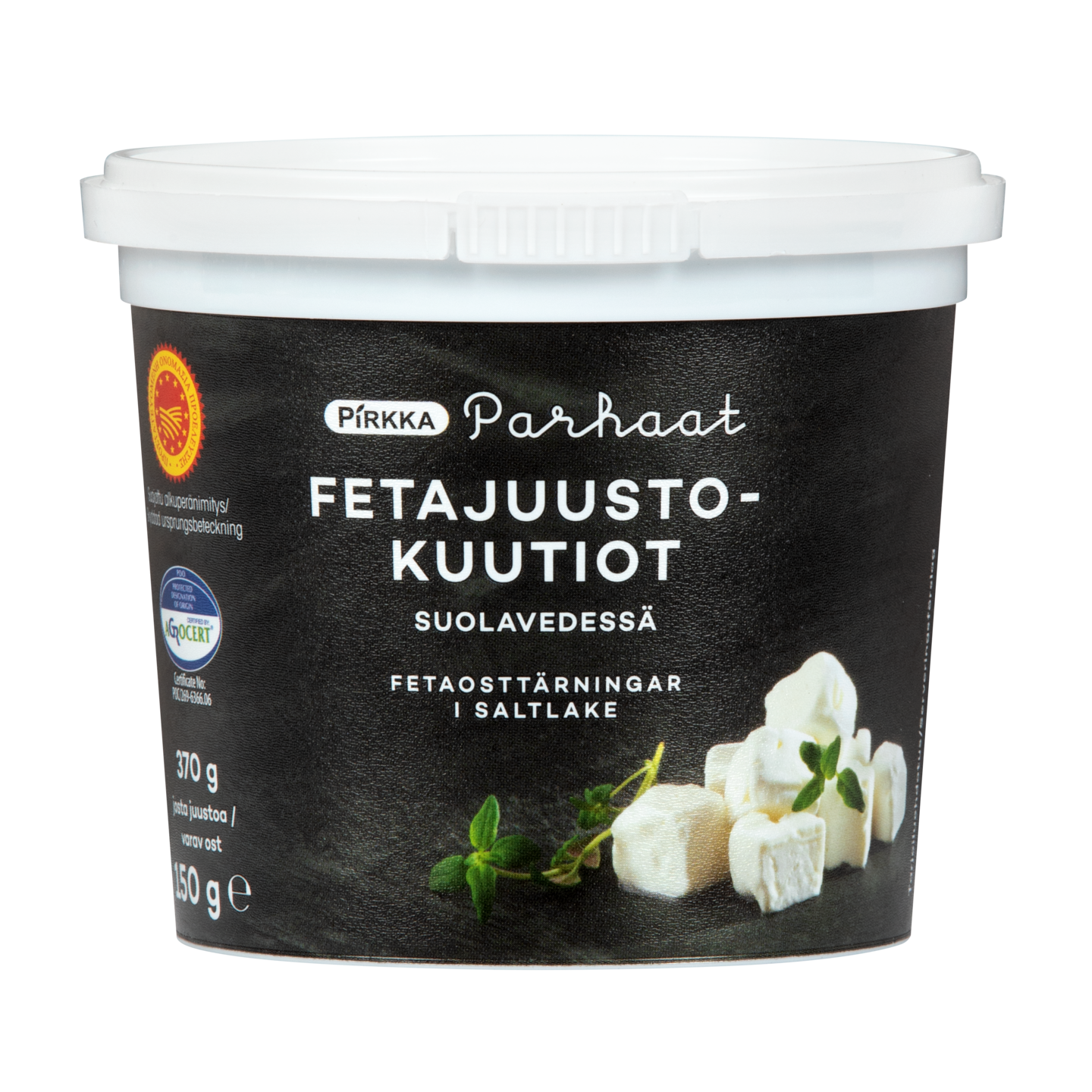 Pirkka Parhaat fetajuustokuutiot 370g/150g