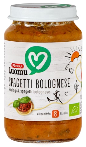 Pirkka Luomu spagetti bolognese 190g 8kk