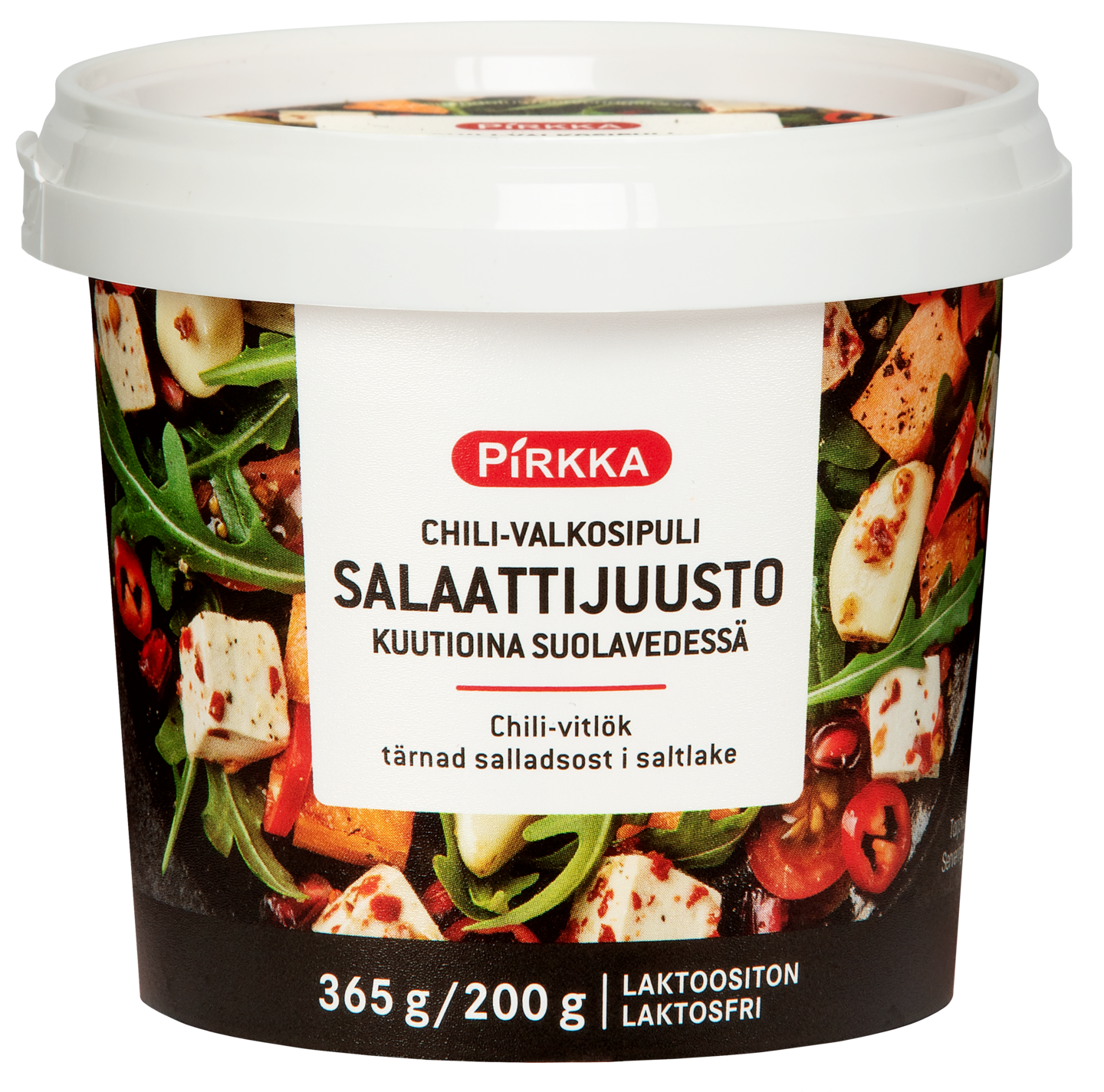 Pirkka chilivalkosipuli salaattijuusto kuutioina suolavedessä 365g
