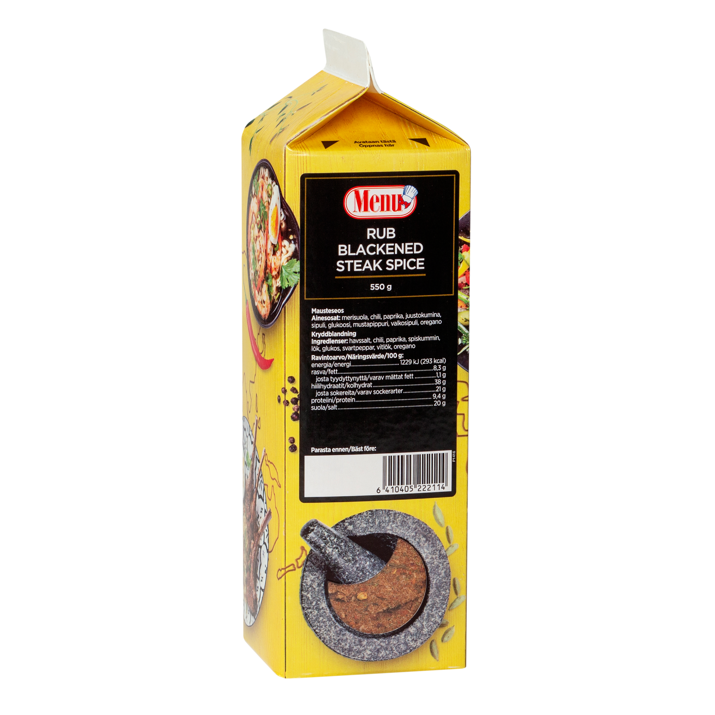 Menu rub-mausteseos blackened steak spice 550g