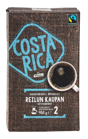 Pirkka Costa Rica Reilun kaupan suodatinkahvi 450g