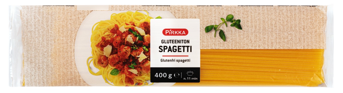 Pirkka gluteeniton spagetti 400g | K-Ruoka Verkkokauppa
