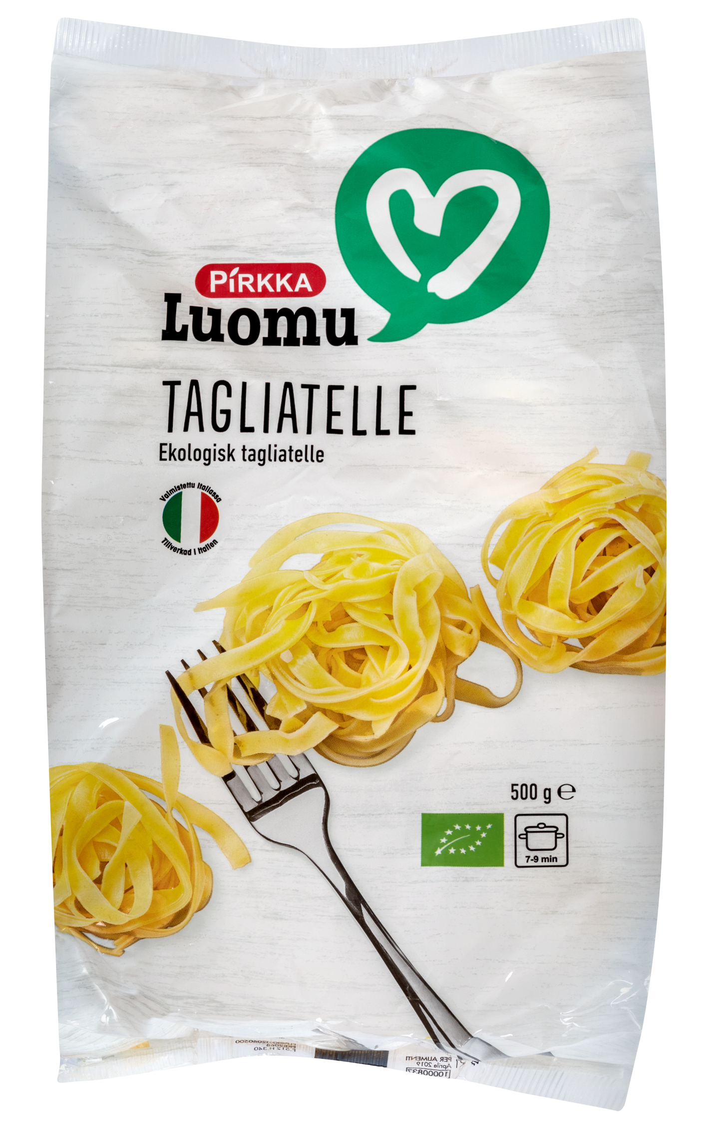 Pirkka Luomu tagliatelle 500g | K-Ruoka Verkkokauppa