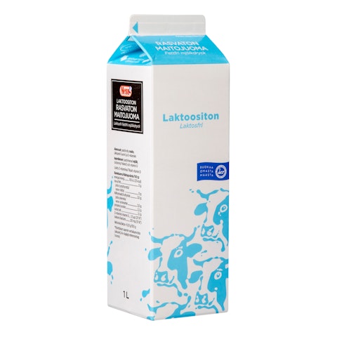 Menu rasvaton maitojuoma 1l laktoositon pidempään säilyvä