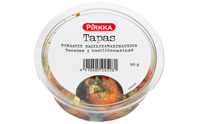 Pirkka Tapas tomaatit basilikamarinadissa 50g - kuva