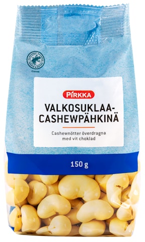 Pirkka valkosuklaa cashew 150g UTZ