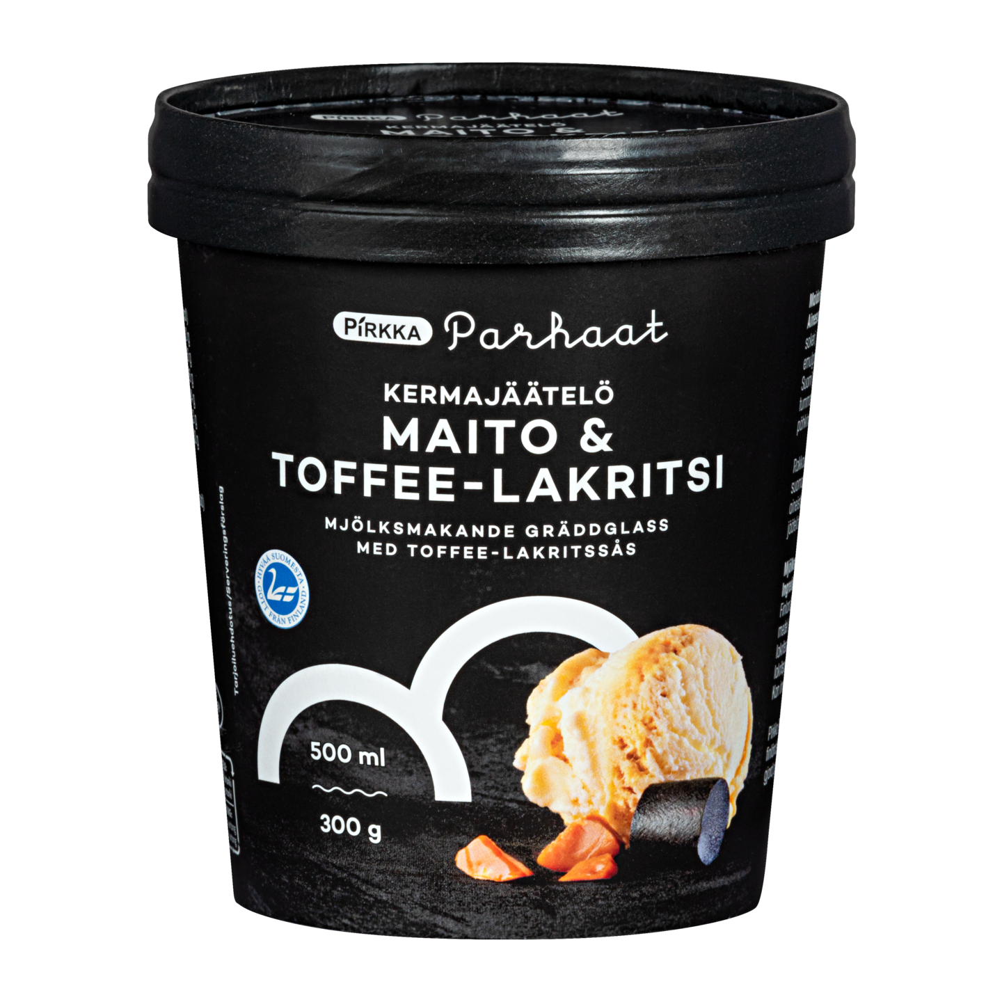 Pirkka Parhaat maito & toffee-lakritsi jäätelö 500ml/300g | K-Ruoka ...